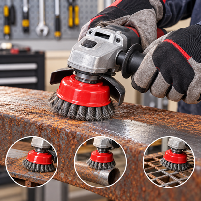 4" Twist Knot Wire Cup Brush M14x2
