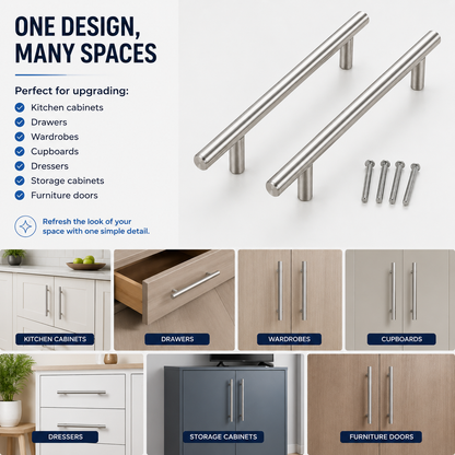 2-Piece T-Bar Pull Handles