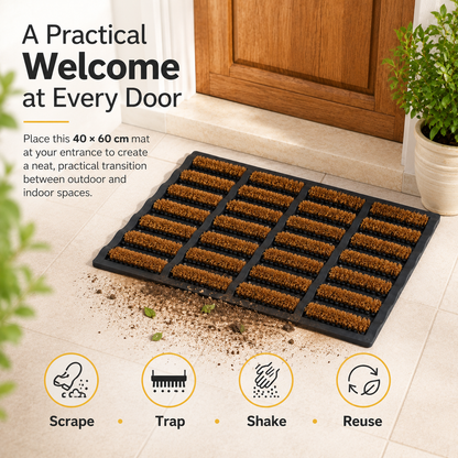 Coir Wire Door Mat 40x60cm
