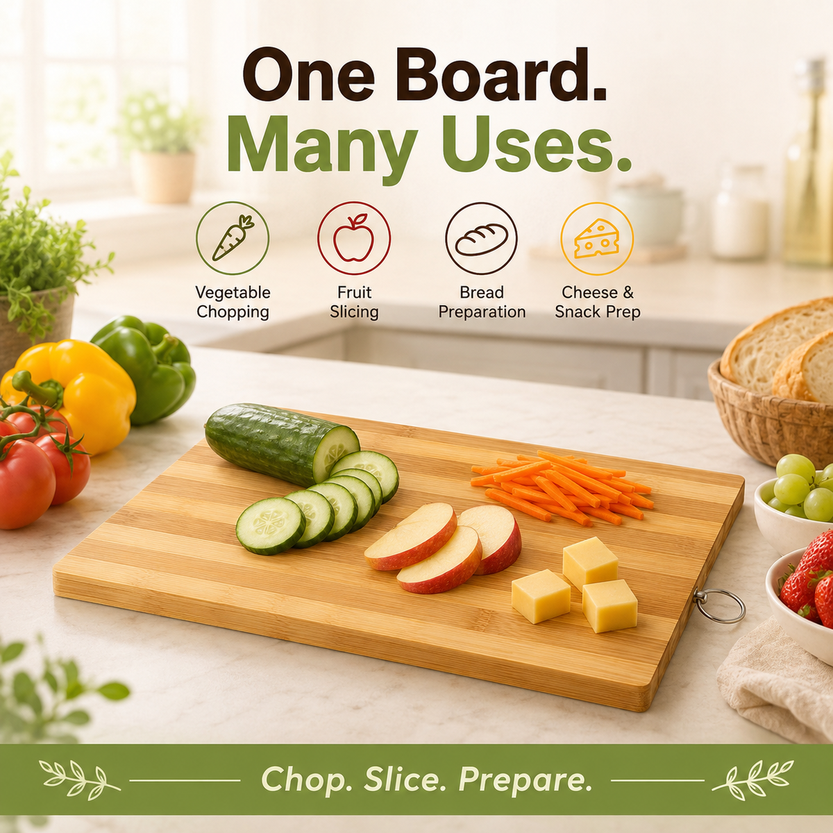 Bamboo Chopping Board 20 x 30 cm