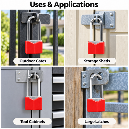 60mm Long-Shackle Security Padlock