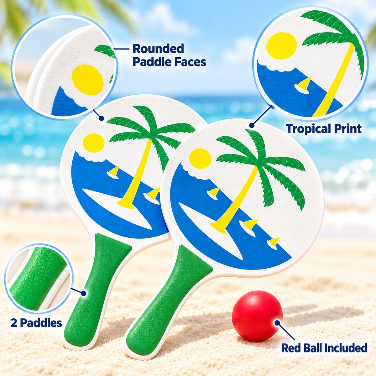 24 Inch Beach Racket Set