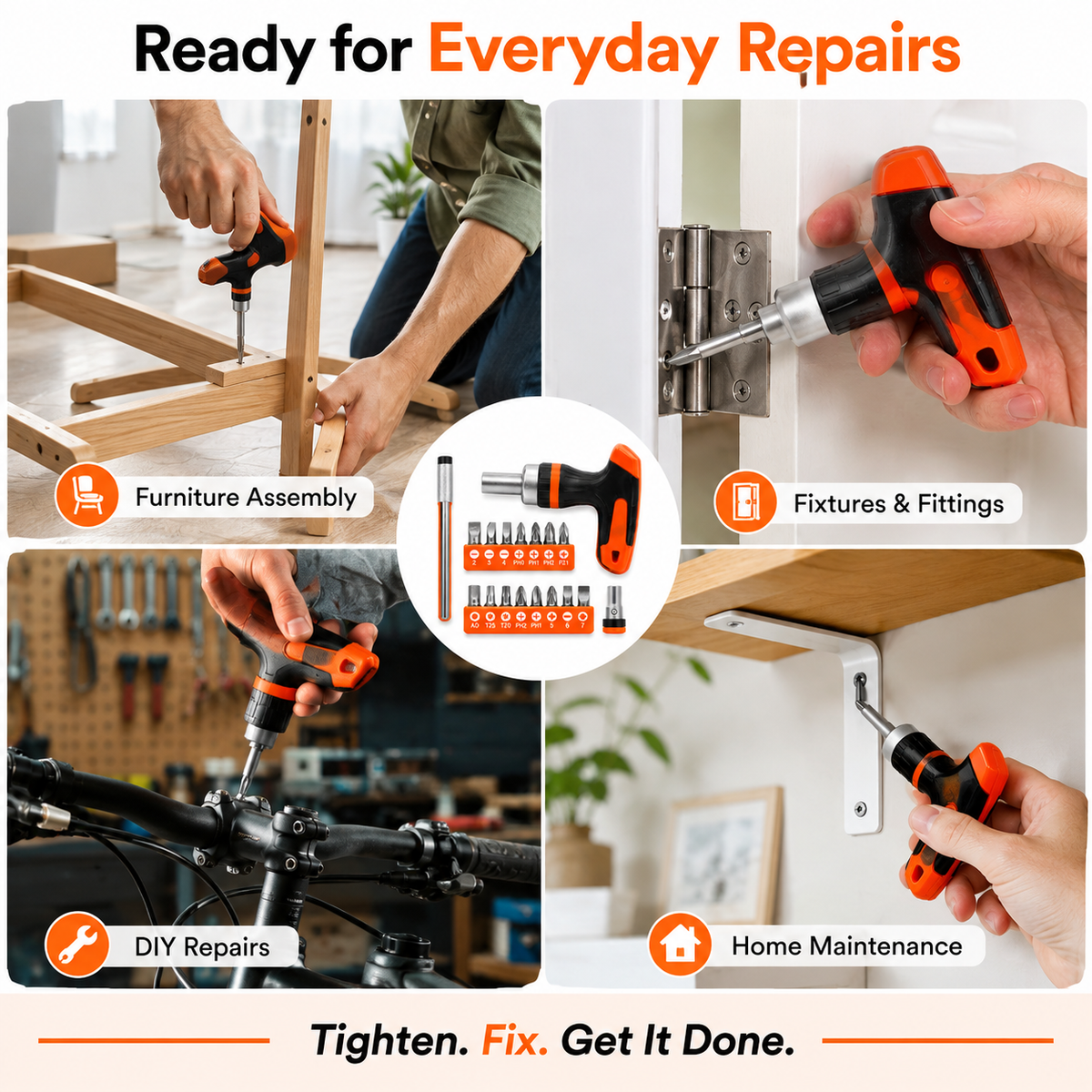 16-in-1 Ratchet Screwdriver Set