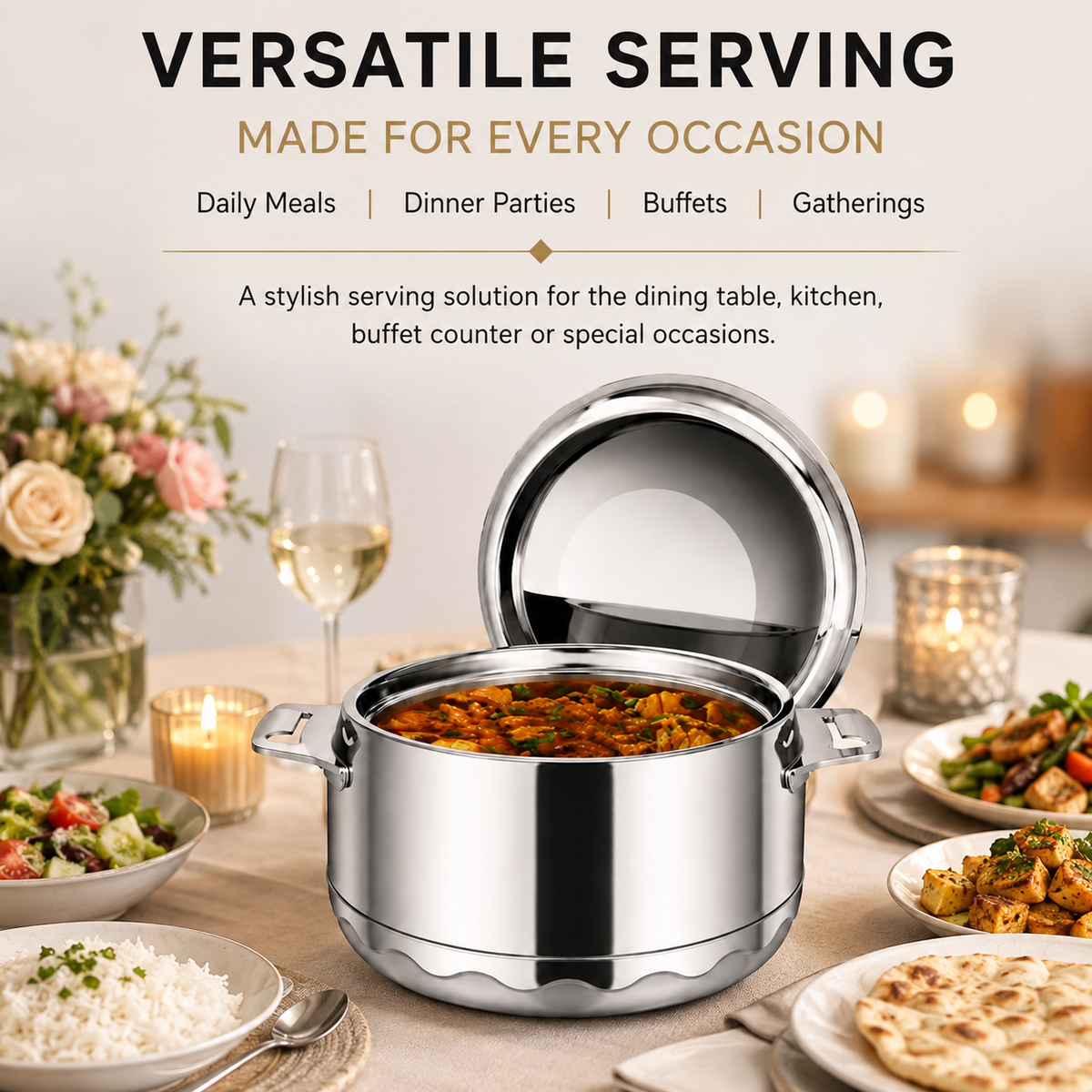 2.5L Stainless Steel Hot Pot