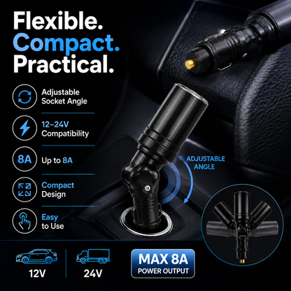 12–24V Adjustable Car Adaptor Socket
