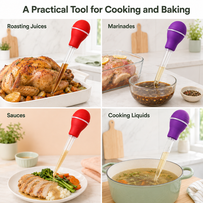 Turkey Baster 1oz/30ml – Available in Red & Purple