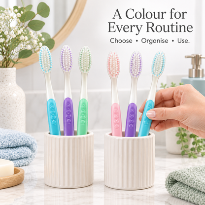 Deep Cleaning Toothbrush Set – 6 Pack, Gum Care Innovation Head