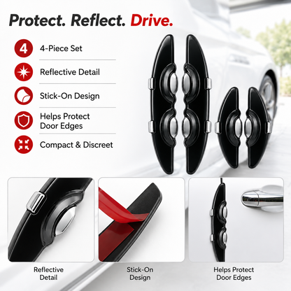 4PC Reflective Car Door Guards