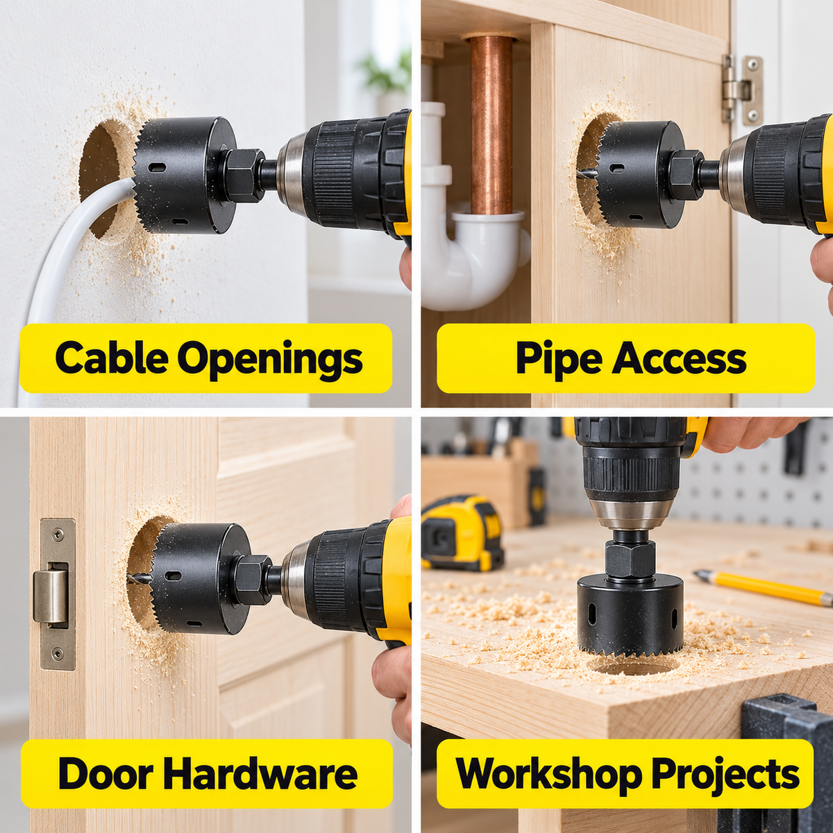 12-Piece Holesaw Kit 19–64mm