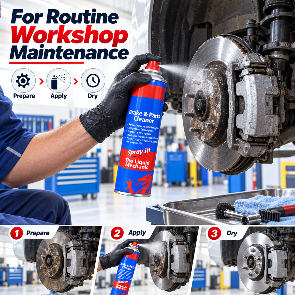Brake & Vehicle Parts Cleaner – 1 x 600ml