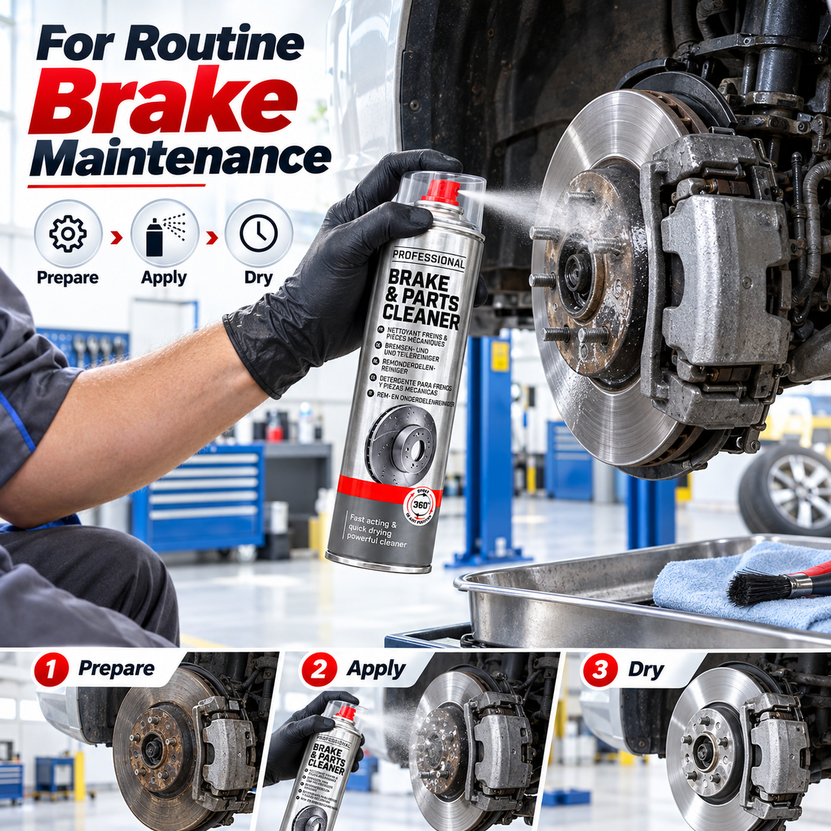 Brake & Parts Cleaner Spray – 1 x 600ml