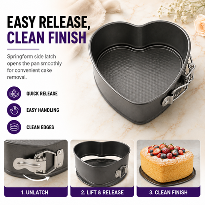 12cm Non-Stick Heart Shape Cake Pan