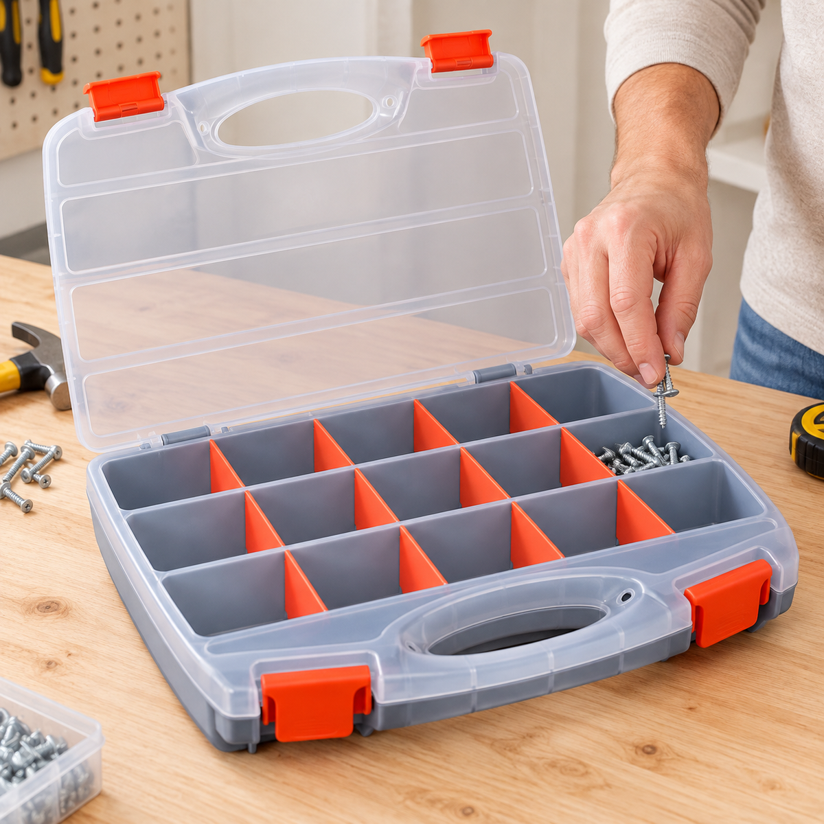 Double-Sided Plastic Organiser Box – 31cm