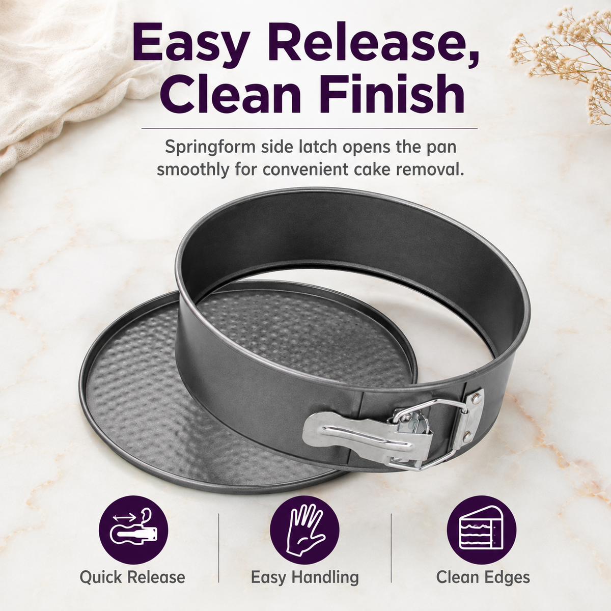 18cm Non-Stick Springform Baking Pan