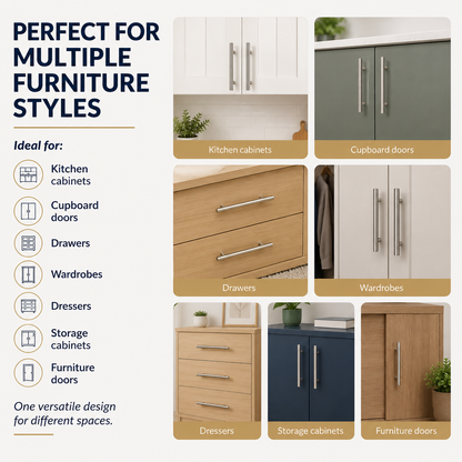 2-Piece 150mm T-Bar Handles