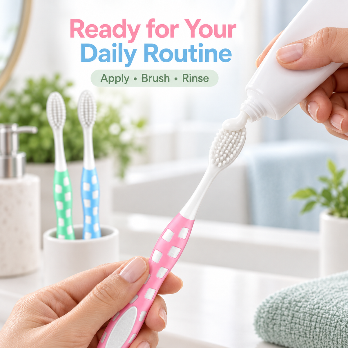 Soft Bristle Toothbrush Set – 3 Pack, 0.01mm Ultra-Fine Bristles