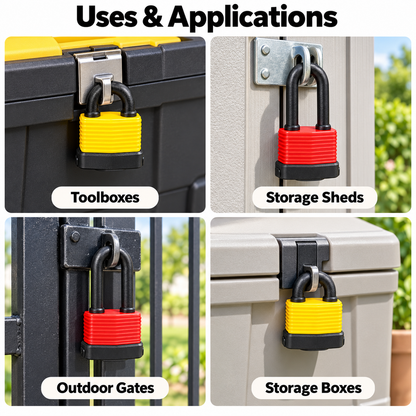 2-Piece 50mm Weatherproof Padlock Set