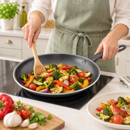 10-Inch Non-Stick Frying Pan with Bakelite Handle – 25cm