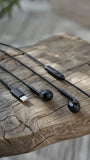 Stereo Earbuds with Type-C Connector & Inline Control Black & White, Lightweight, Travel Friendly, No Charging Requird