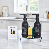 2 Pcs Colorful Soap Dish Set with Metal Stand, Compact Bathroom & Kitchen Organizer for Dry and Clean Soap Storage