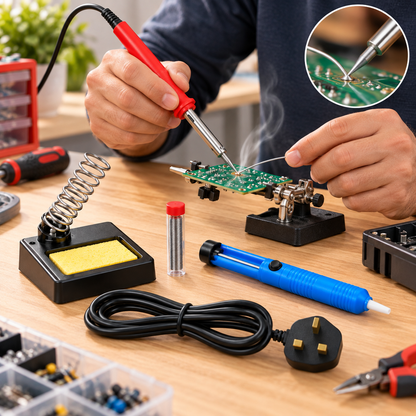 30W Soldering Iron Kit with Stand & Accessories