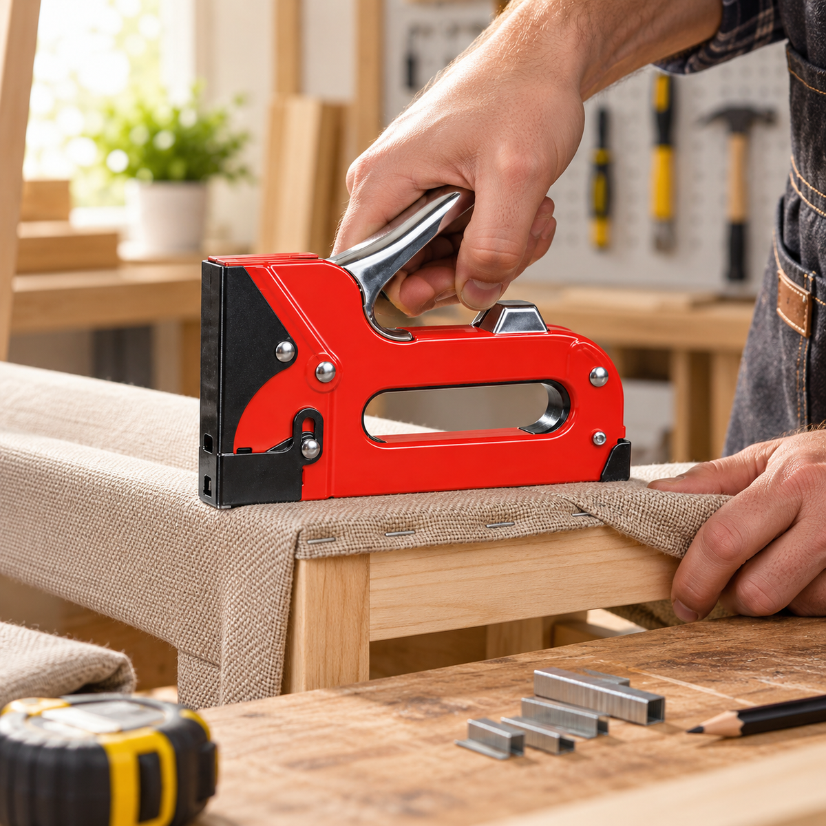Heavy Duty Staple Gun 4-14mm Full Steel Body