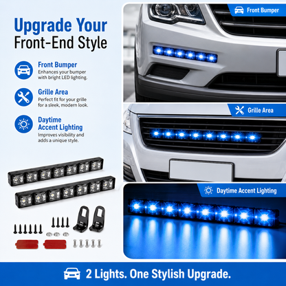 12V Blue LED Daytime Running Lights