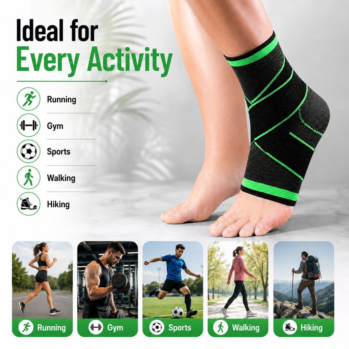 Adjustable Ankle Support Brace