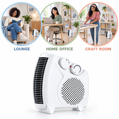 Compact Fan Heater 2000W – 1 Unit