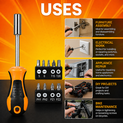 8-in-1 Magnetic Screwdriver Set