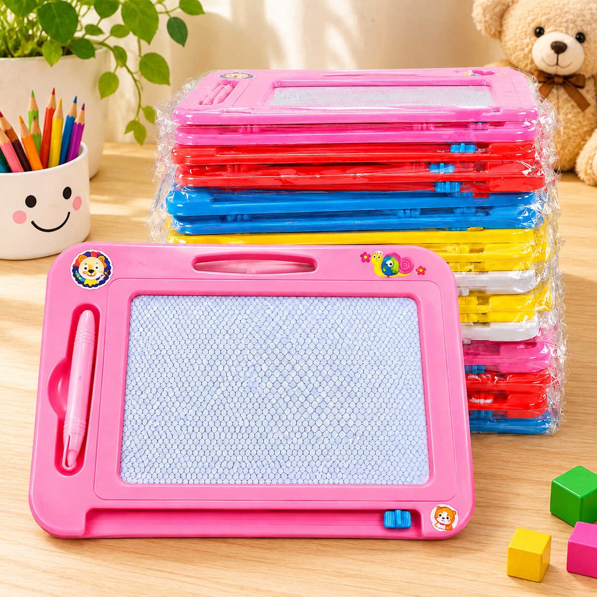 Kids Magnetic Drawing Board – Different Colours
