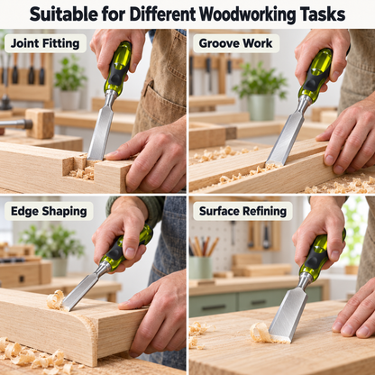 3Pc Wood Chisel Set Drop Forged Steel