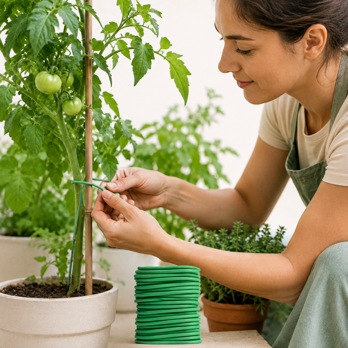 4.8M Thick Twist Plant Tie – Flexible Garden Training Wire