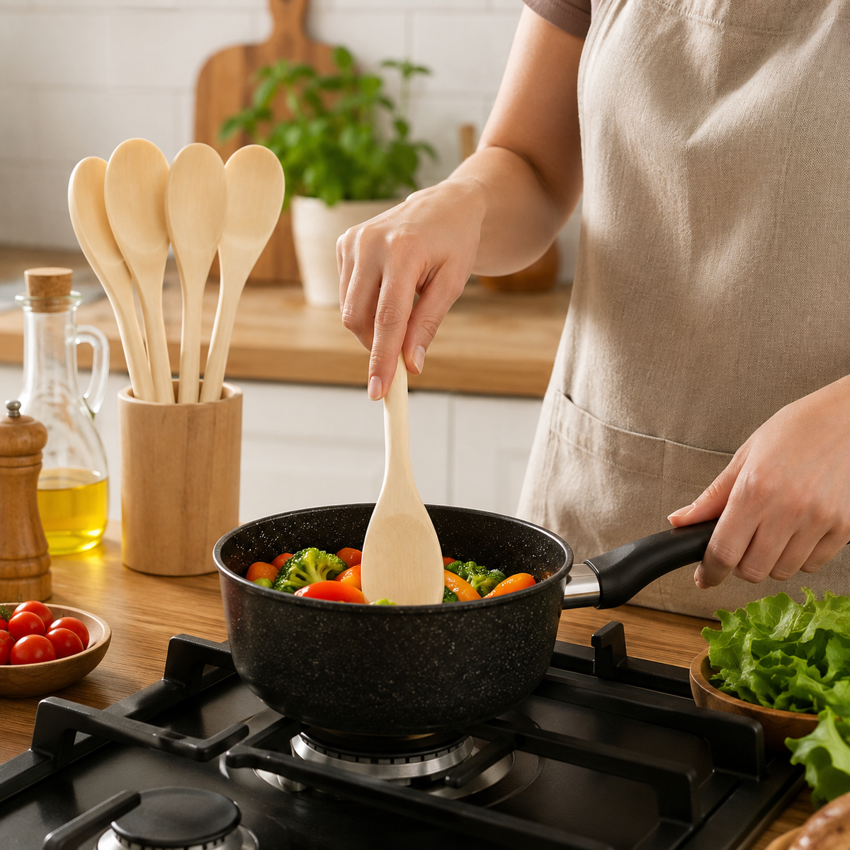 5-Piece Wooden Spoon Set