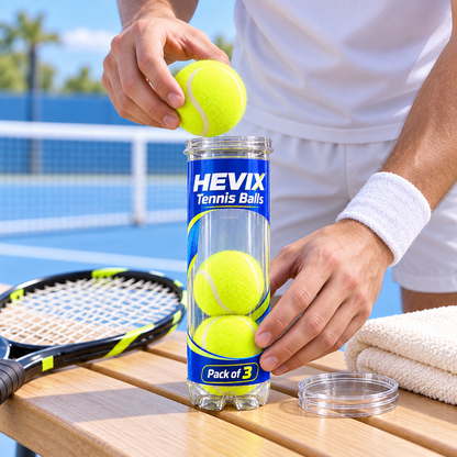 HEVIX Tennis Balls Pack of 3