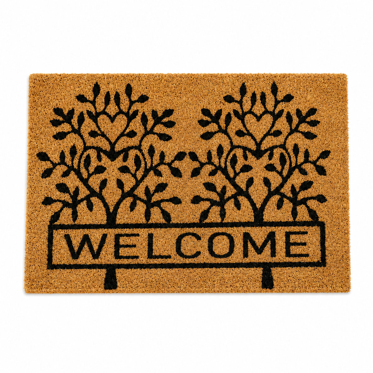 Welcome Coir Door Mat 45x75cm