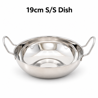Stainless Steel Dish – 19cm / 21cm