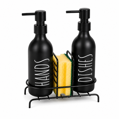 2pc Soap Dispenser Set with Stand