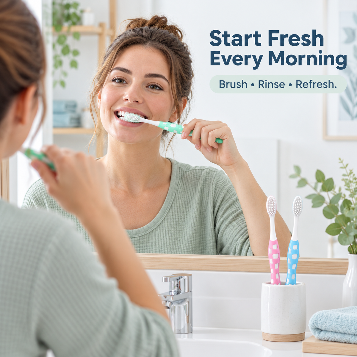 Soft Bristle Toothbrush Set – 3 Pack, 0.01mm Ultra-Fine Bristles