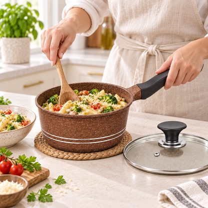 20cm Die-Cast Ceramic Saucepan