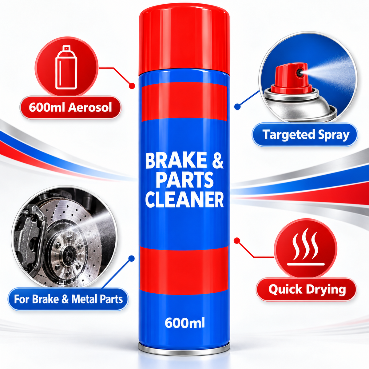 Brake & Vehicle Parts Cleaner – 1 x 600ml