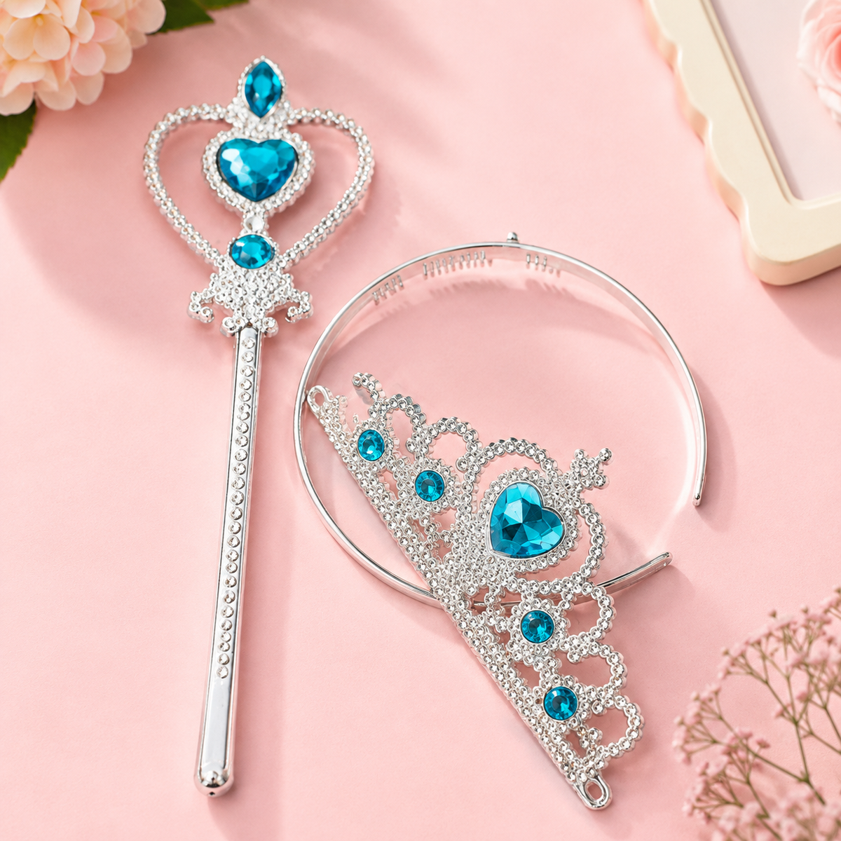 Princess Tiara & Wand Accessory Set