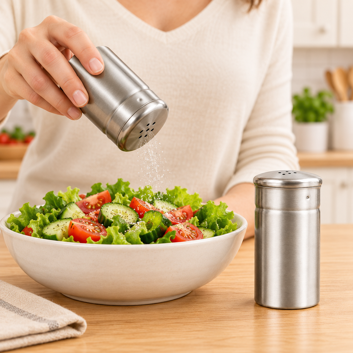 Stainless Steel Salt & Pepper Shaker Set – 2 Piece