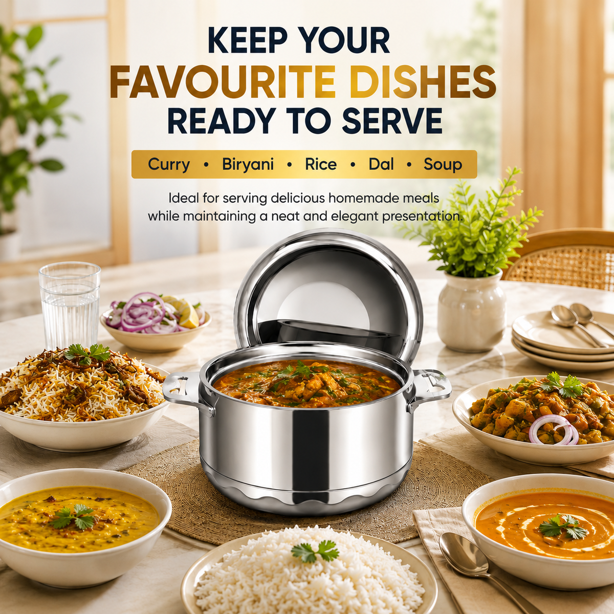2.5L Stainless Steel Hot Pot