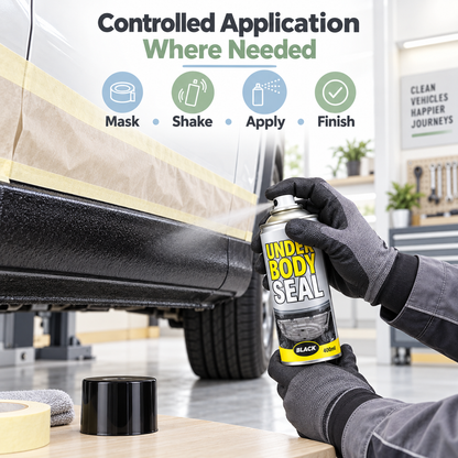 Under Body Seal Spray Black – Anti Rust & Corrosion Protection, 400ml