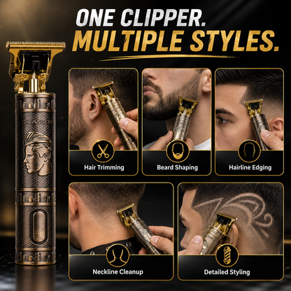 Professional T-Blade Hair Clipper – Precision Hair, Beard & Edge Trimmer