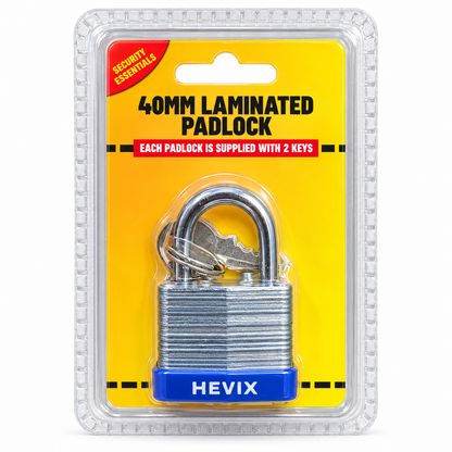 40mm Laminated Padlock with 2 Keys