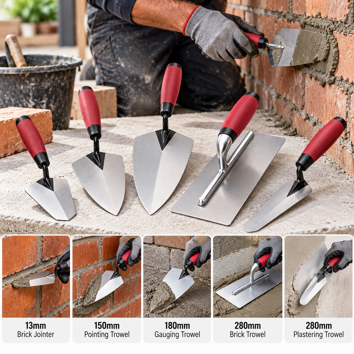 5PC Trowel Set