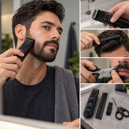 4-Piece Hair & Beard Trimmer Set