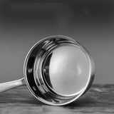 14cm Stainless Steel Milk Pan with Induction Base Without Lid
